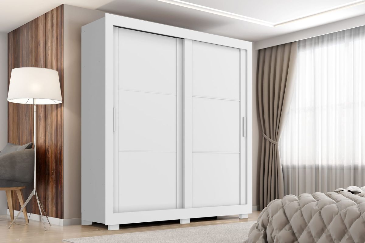 Roupeiro Titanium 2P 4G: ambiente, Branco Absoluto