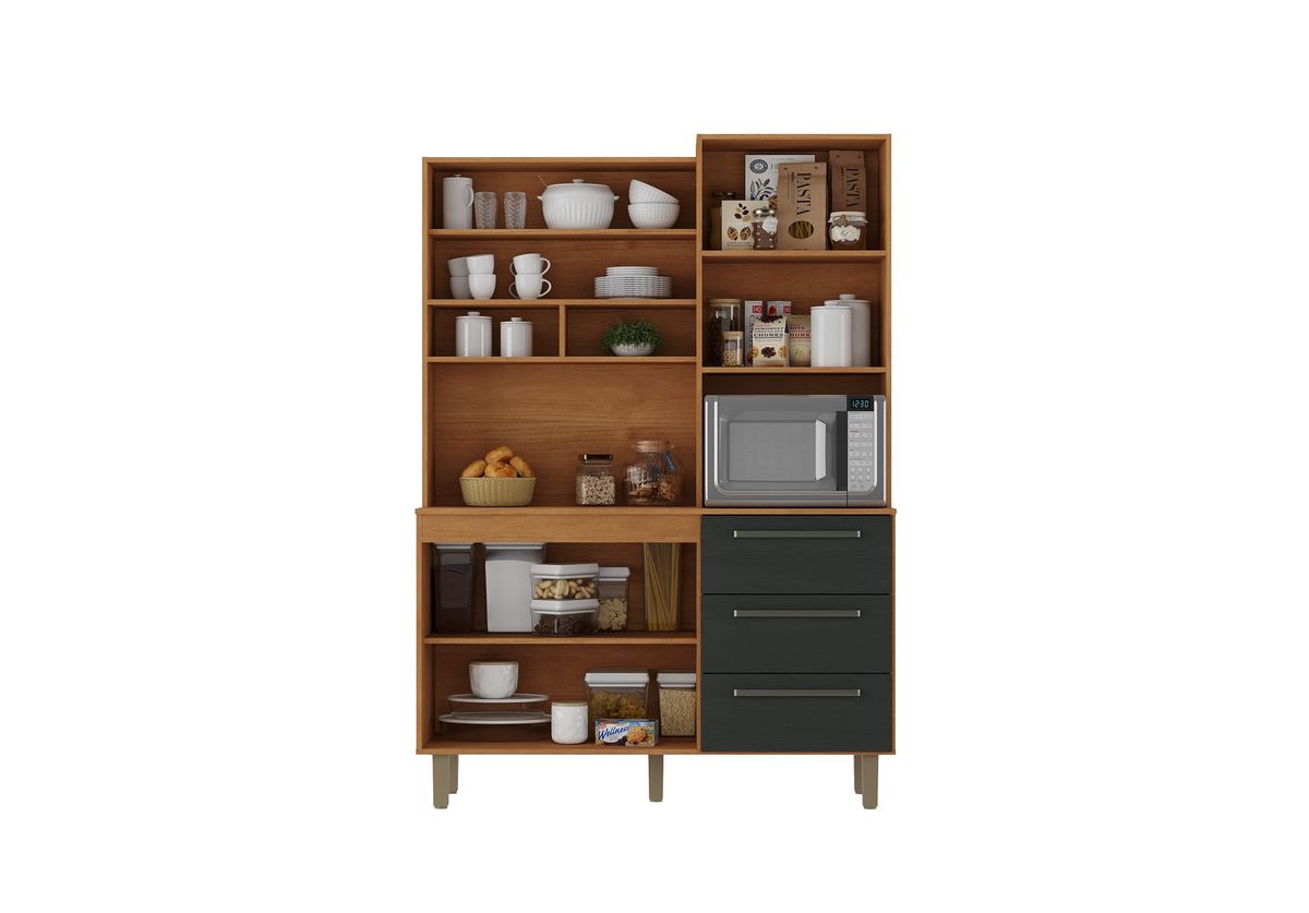 Kit Absoluto 5P 3G: interior, Cinamomo / Preto Catedral