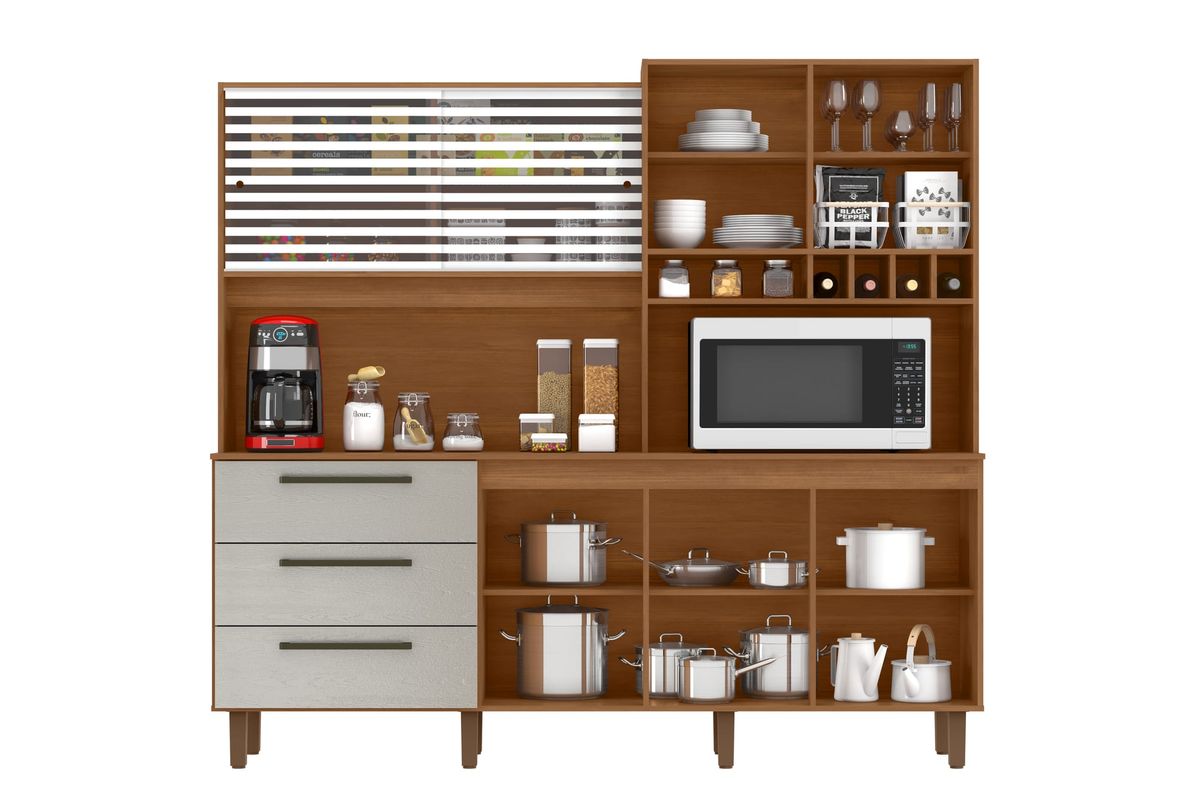 Kit Mega 6P 3G: interior, Cinamomo / Areia