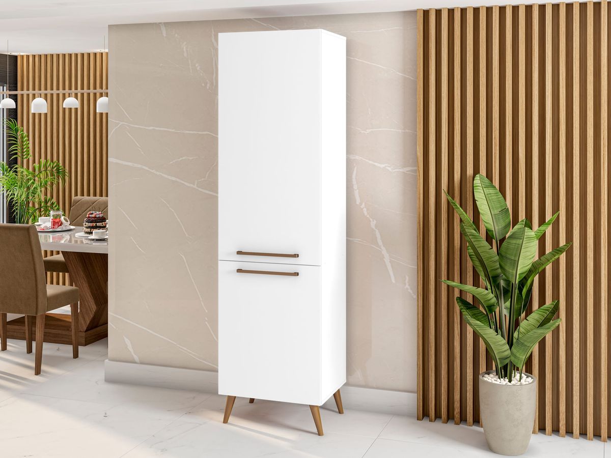 Paneleiro simples 2P: ambiente, Branco Lacca