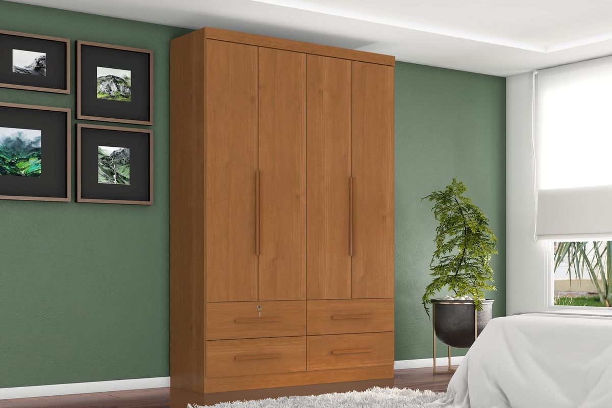 Roupeiro Maximus Plus 4P 4G: ambiente, Cinamomo