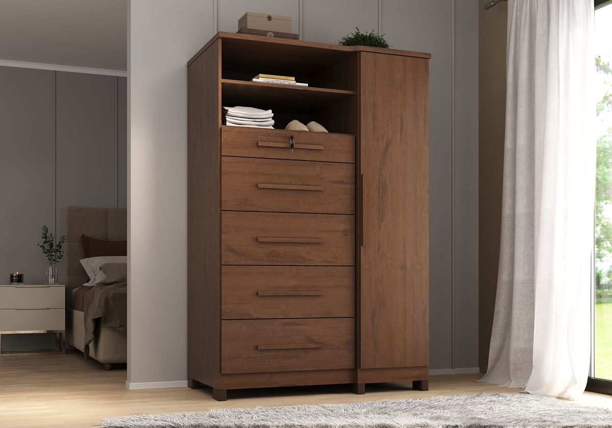 Cômoda Sapateira Imperial 1P 5G: ambiente, Jacarandá