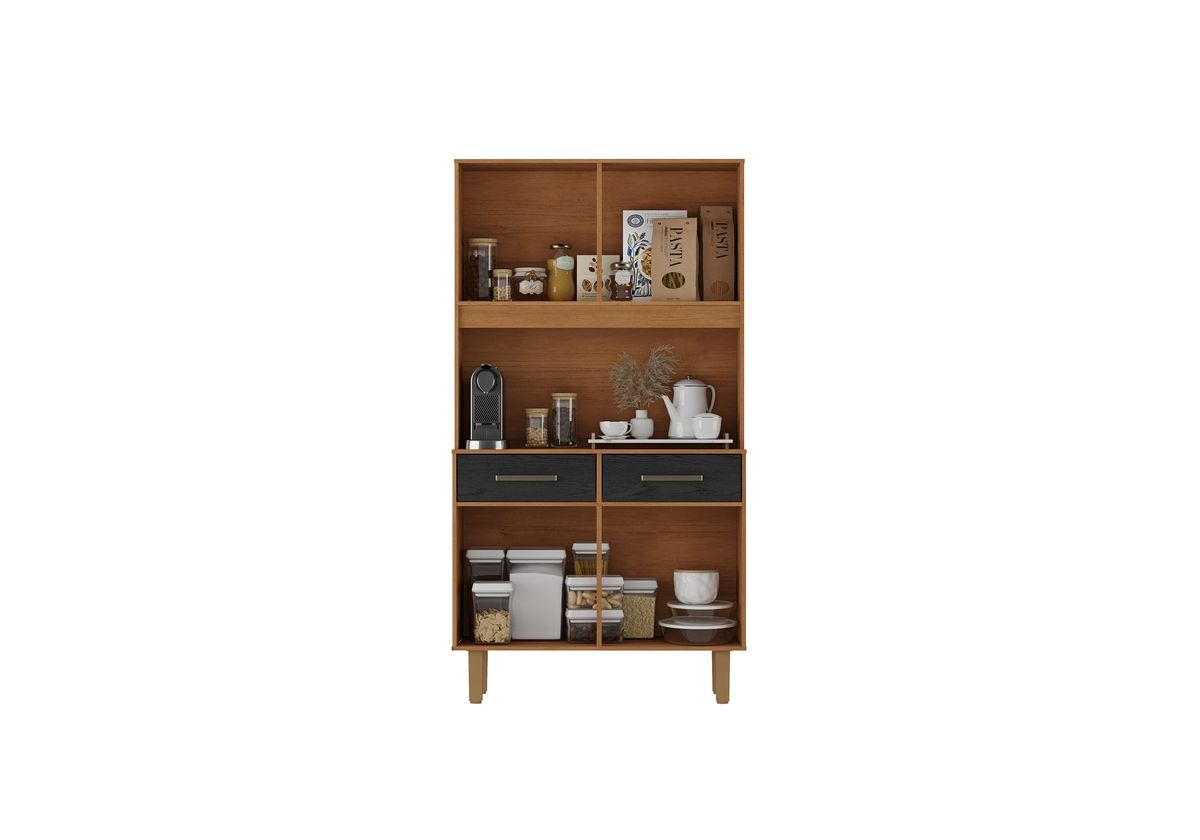 Kit Pop Plus 4P 2G: interior, Cinamomo / Preto Catedral