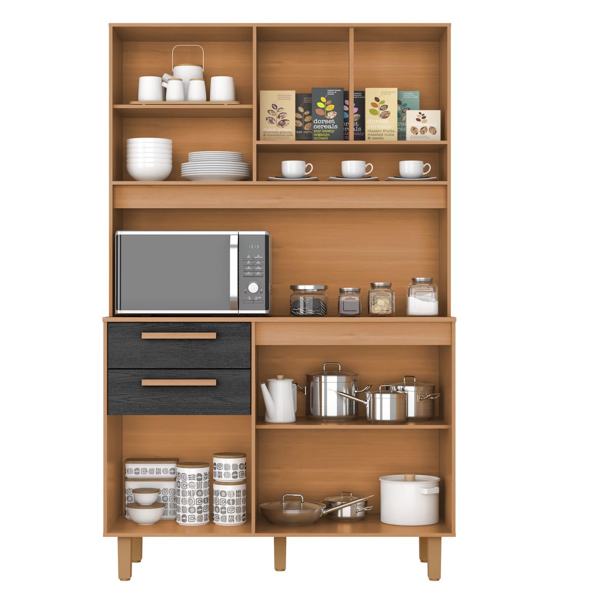 Kit Prime 6P 2G: interior, Cinamomo / Preto Catedral
