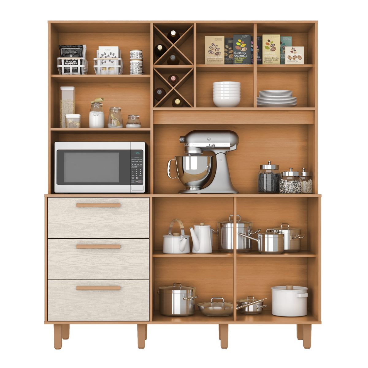 Kit Max 5P 3G: interior, Cinamomo / Areia