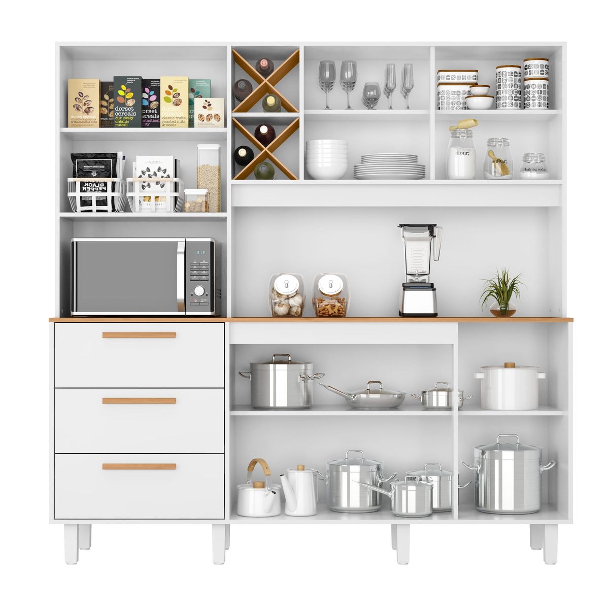 Kit Max 6P 3G: interior, Branco