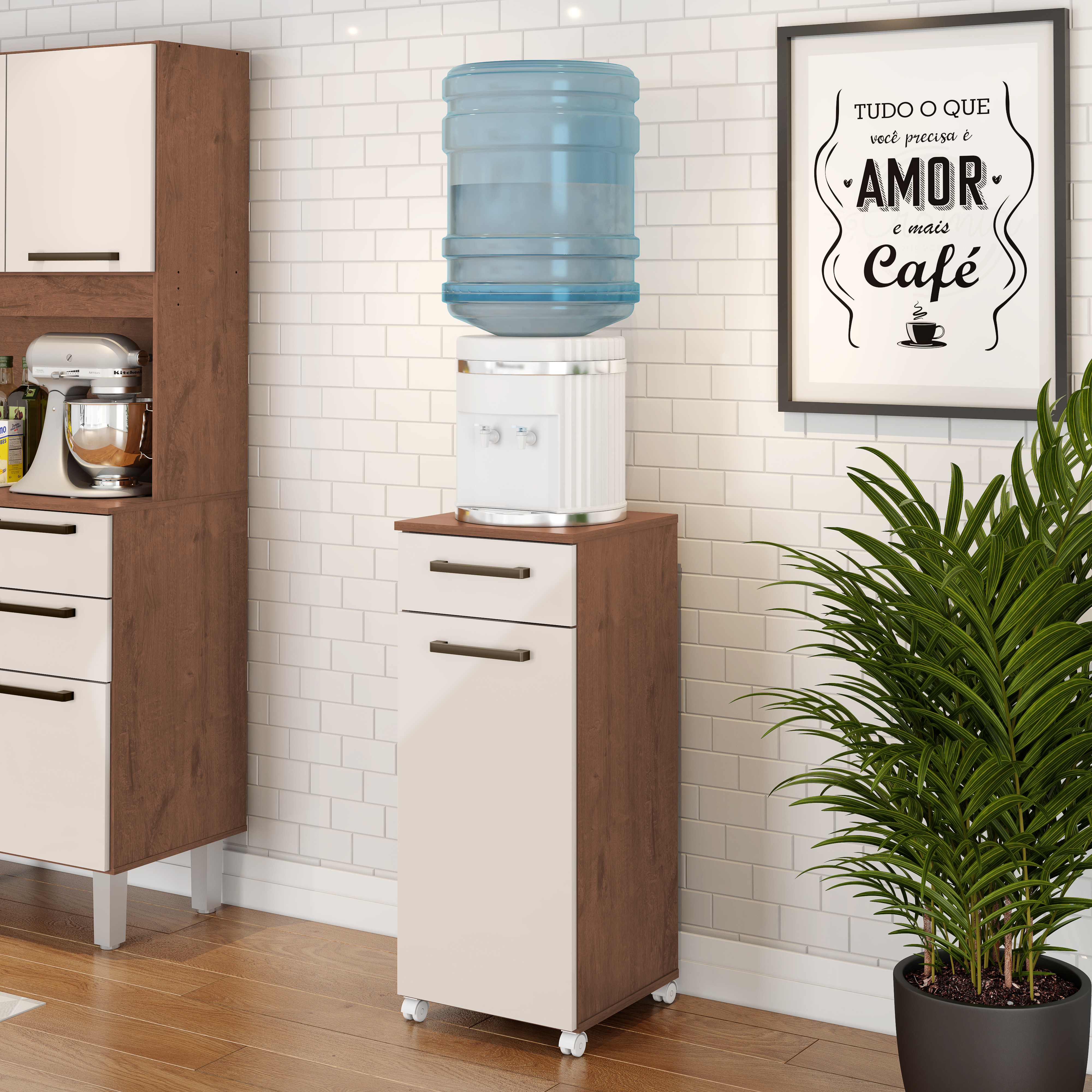  Clean Multiuse Cabinet with wheels