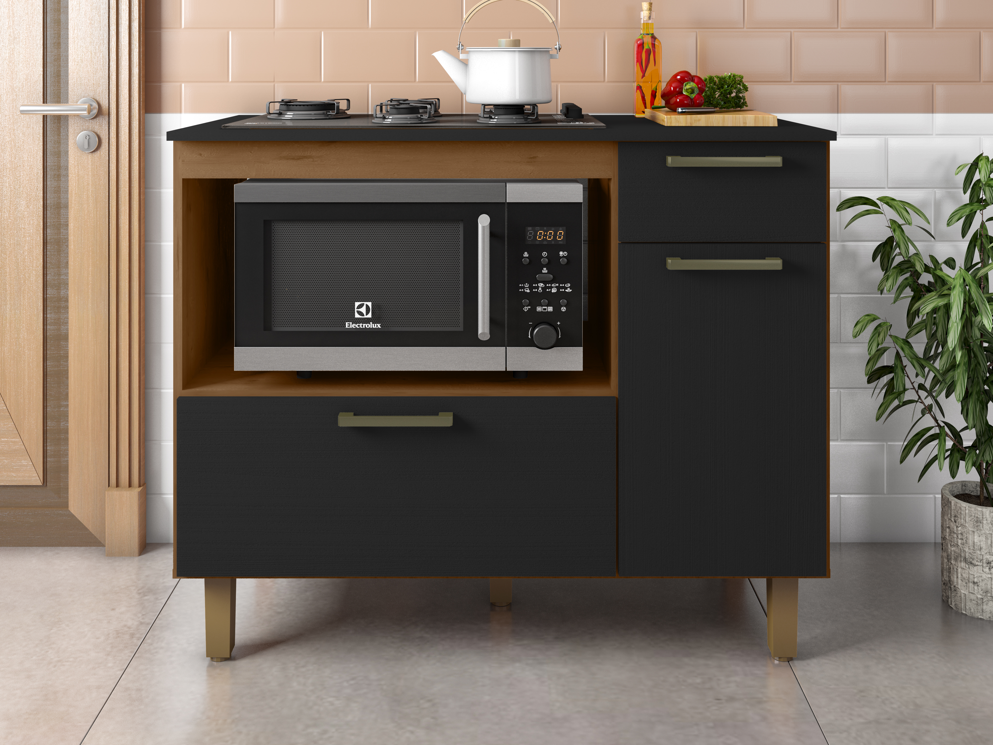 Master 2P 1G Cooktop Counter